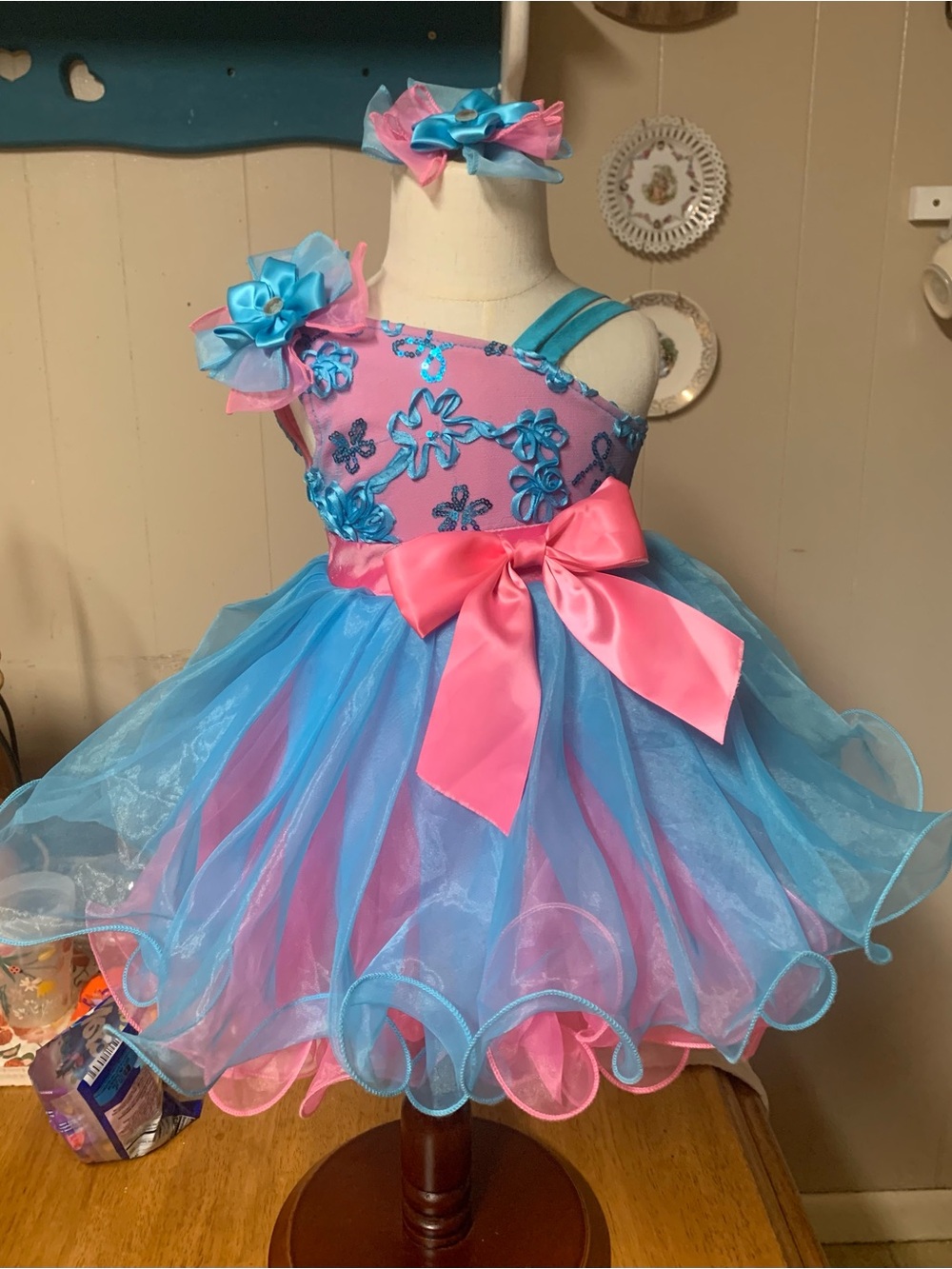 Sweet Cotton Candy natural pageant dress